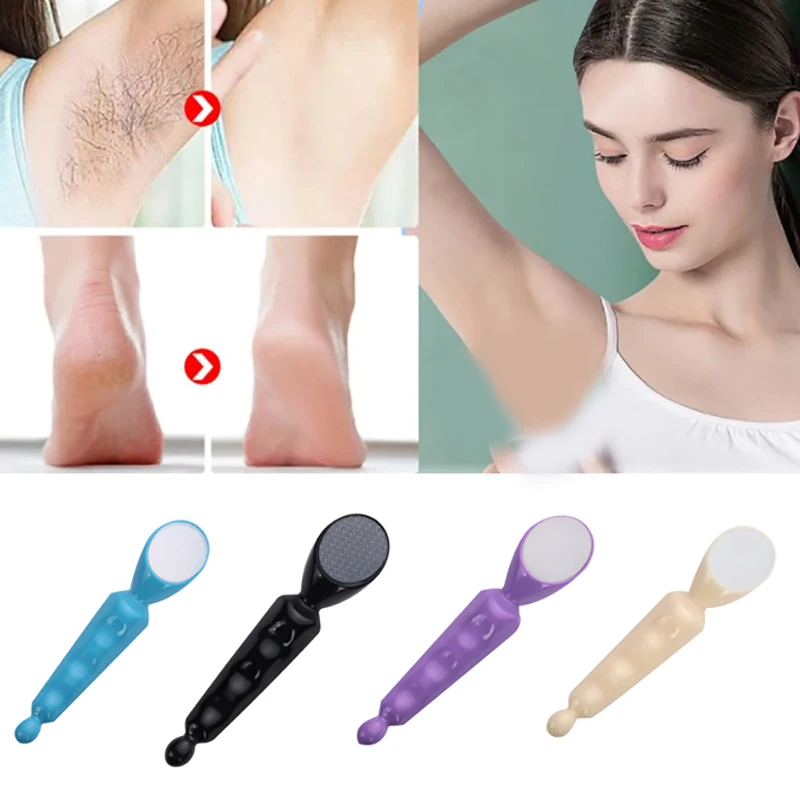 1Pcs Nano Glass Hair Grinder Foot Grinder Manual Physical Safe Epilator Easy Cleaning Reusable Epilator Tool