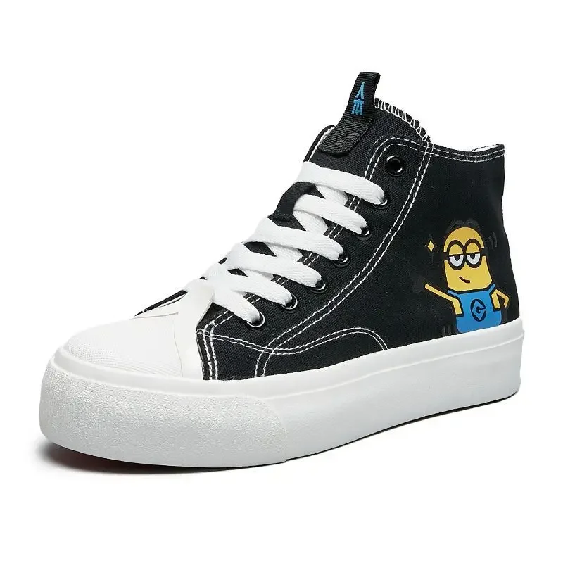 Spregevole Me Minions cartoon cute scarpe casual con suola spessa animazione creativa periferiche kawaii scarpe di tela sneakers per studenti