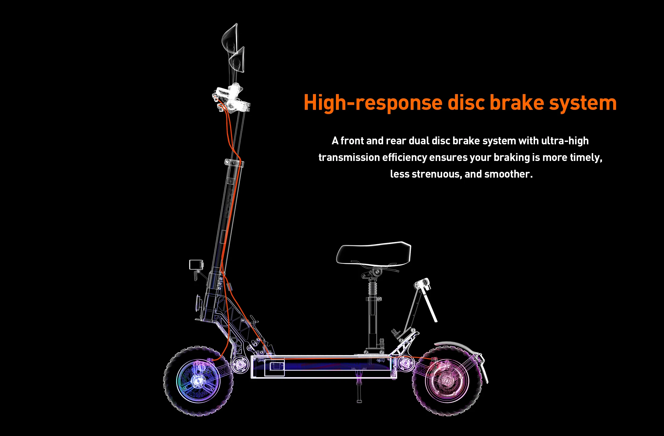 Patinete Eléctrico Plegable JOYOR S8E para Adultos de 10 Pulgadas, Batería de Iones de Litio de Gran Capacidad de 48V 26Ah, Patinete Eléctrico Portátil de Largo Alcance (80KM) para Viajes Urbanos Diarios y Trayectos Cortos en la Ciudad.