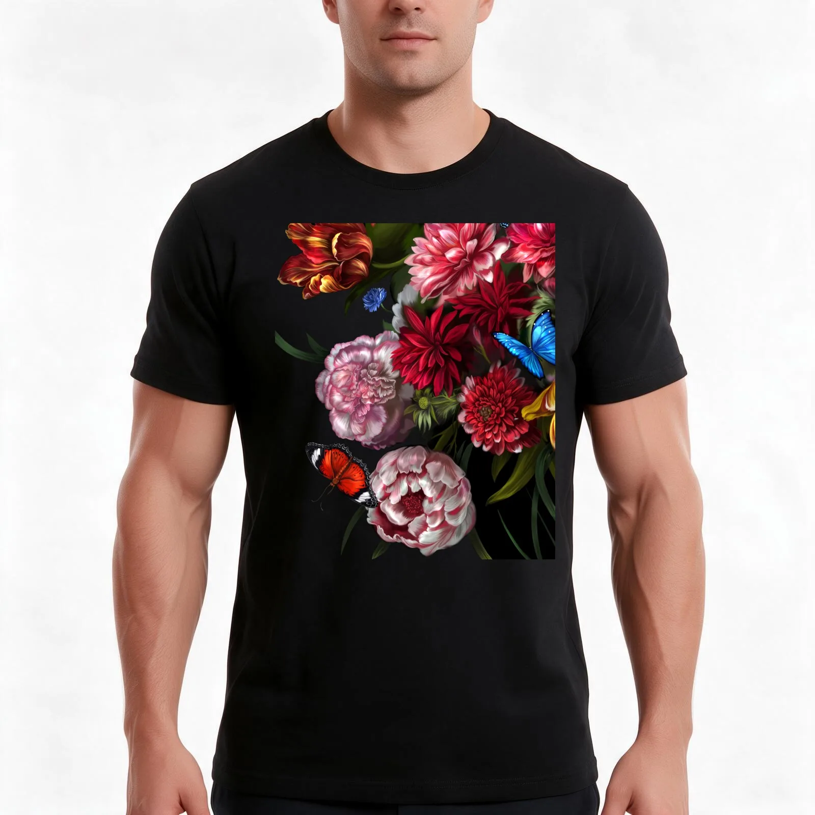 paradise.corrupt_section.B T-Shirt Summer Casual Cotton Tee Oversized Streetwear Tops Vintage Graphic Print Unisex Men Women