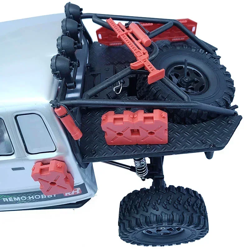 Akcesoria dekoracyjne w skali 1/10: zbiornik paliwa, organizer do bagażnika, dekoracja garażu dla samochodów RC SCX10 TRX4 TRX6 YK6101 WPL D12 C24 MN99S