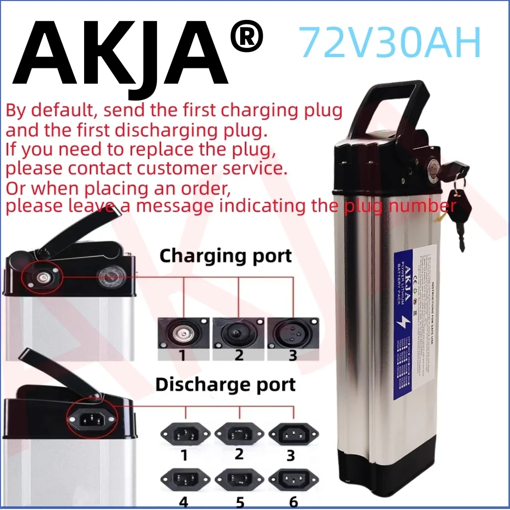 Batería de litio 18650 de gran capacidad, pila de transporte rápido aéreo, 72v20ah-40ah. adecuada para Silver Fish 80-2000W