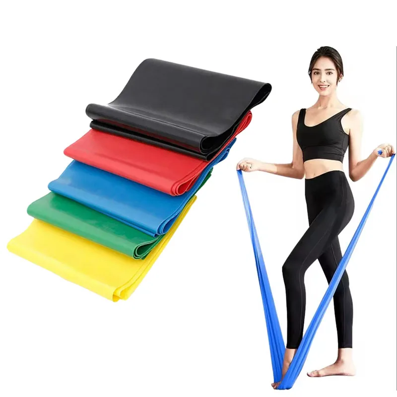 Yoga Sport Resistance Bands Pilates Training Fitness Exercise Home Gym Elastic Band Natural Rubber Latex Yoga Accessories