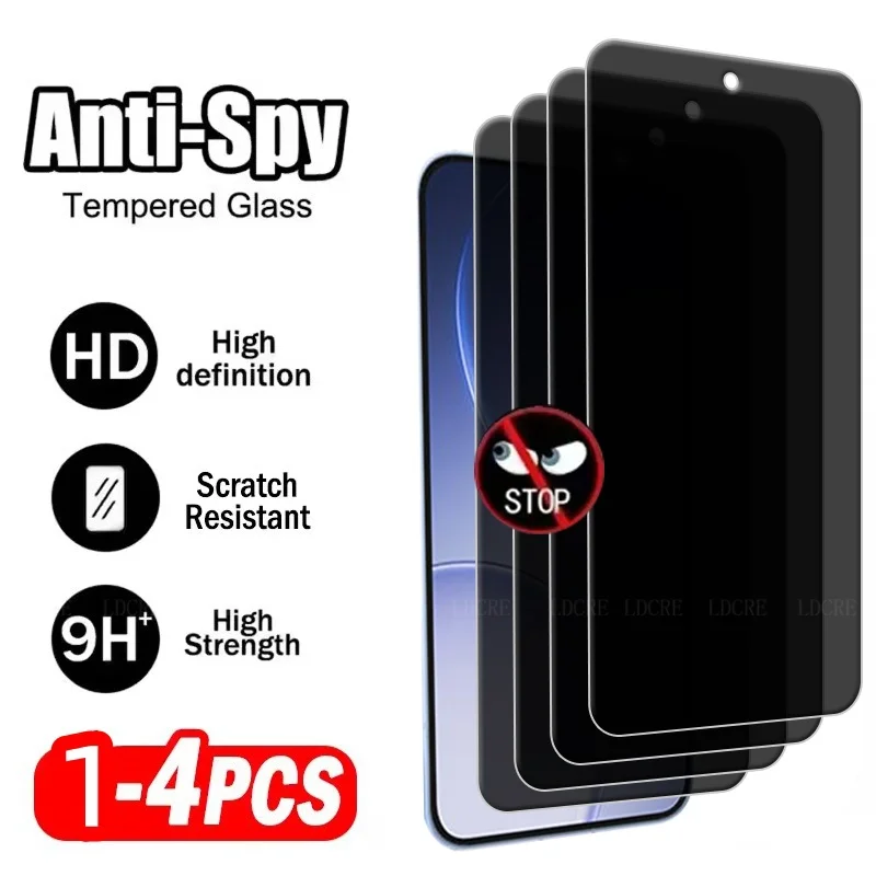 

4/3/2/1Pcs For OPPO Reno 15C Glass Reno 15C Screen Protector Phone Protective 9H Anti-Spy Privacy Cover Tempered Glass Reno 15C