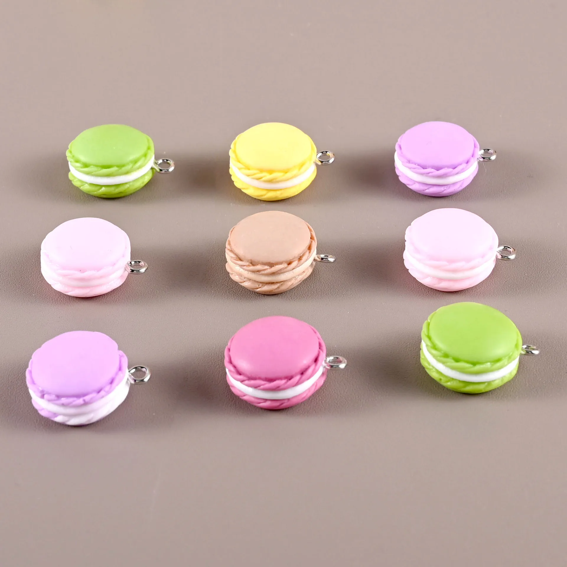

Kawaii Resin Macaroon Miniature Flatback Cabochon Art Supply DIY Craft Decoration Homemade Gift Phone Deco Packet Chain Gift