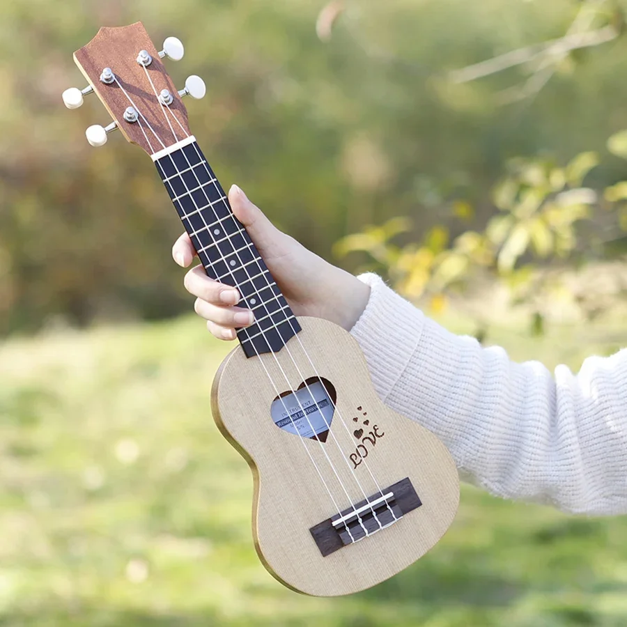 IRIN 17 Inch Ukulele Spruce Wood Musical Instrument 4 String Hawaiian Guitar With Storage Bag Adult Gifts Kids Educational Tools