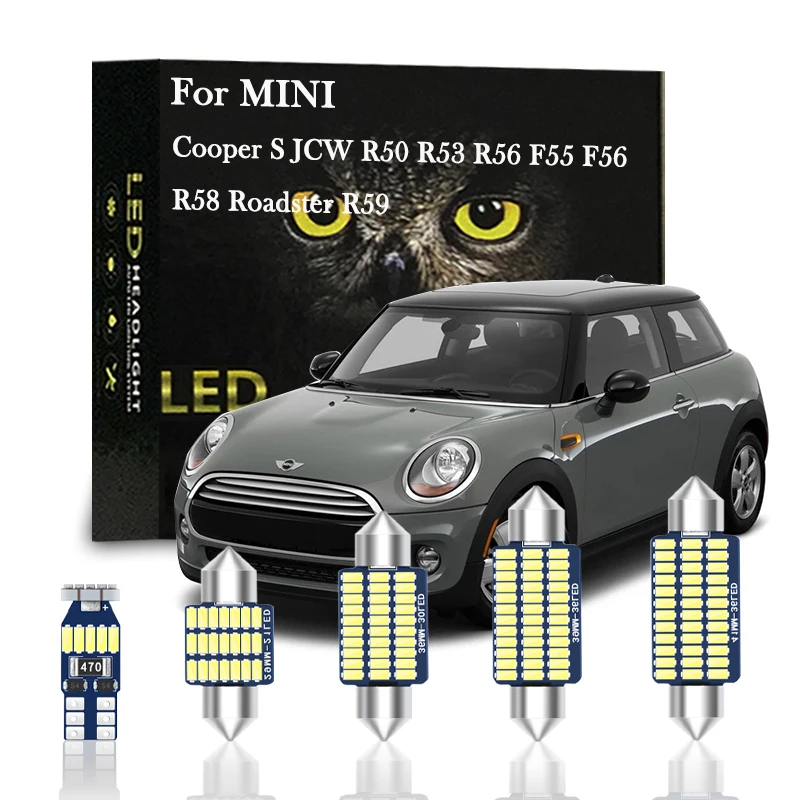 

Canbus For MINI Cooper S SD GP Roadster JCW R50 R53 R56 F55 F56 R58 R59 2003-2021 Car Accessories Interior LED Light Kit