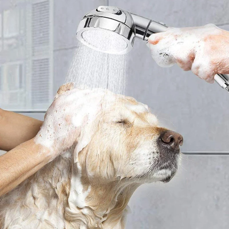 

High Pressure Shower Head,Handheld Showerhead With ON/Off Full Shutoff Push Button Angle-Adjustable Water Saving Sprays MOCC