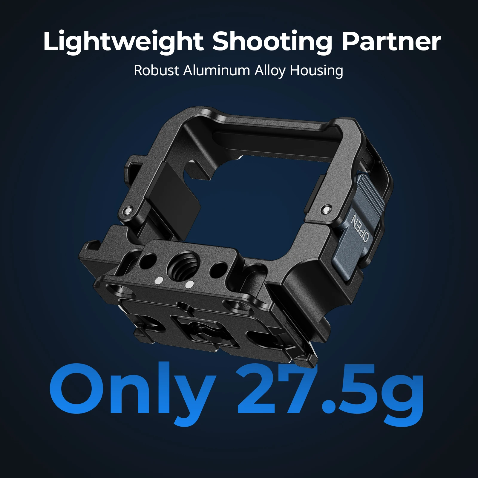 Adapter SmallRig Pocket 3 Cage do DJI Osmo Pocket 3 z zimną stopką do kijów do selfie, mocowania na szyję, szybkozłączki, głowice pan-tilt — zdjęcie produktu 6