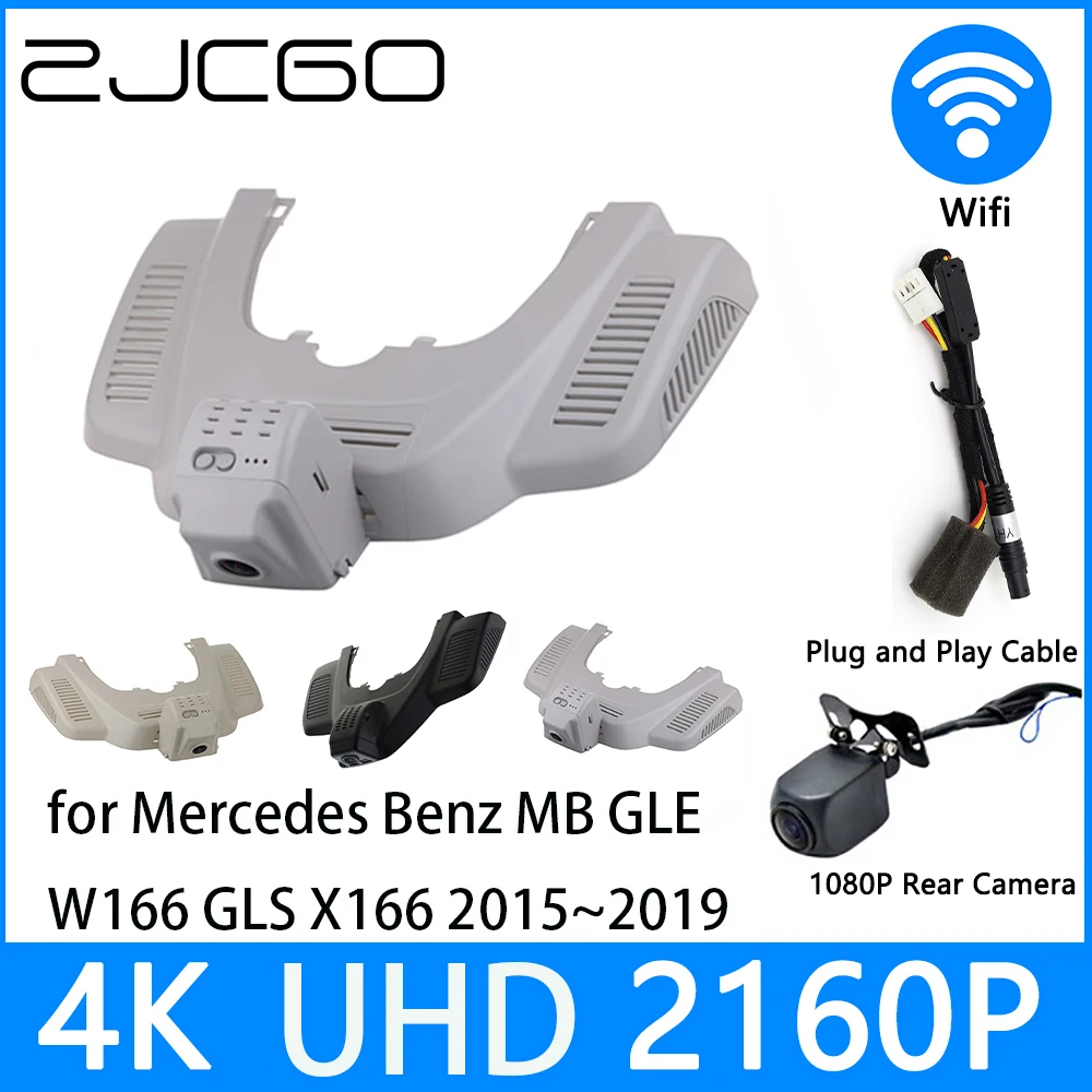 

ZJCGO Dash Cam 4K UHD 2160P Car Video Recorder DVR Night Vision for Mercedes Benz MB GLE W166 GLS X166 2015~2019