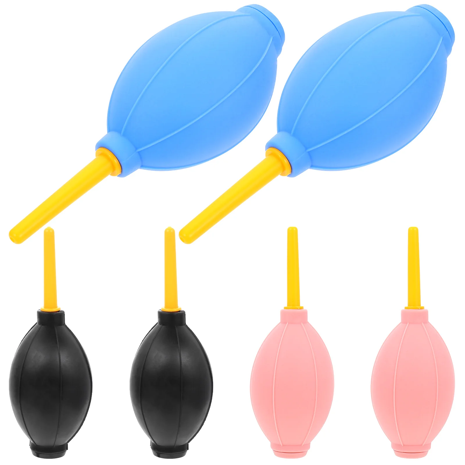 

6pcs TPE Material Air Blower Portable Mini Bulb Pump for Camera Lens Dust Cleaner Lightweight Practical Easy to Use