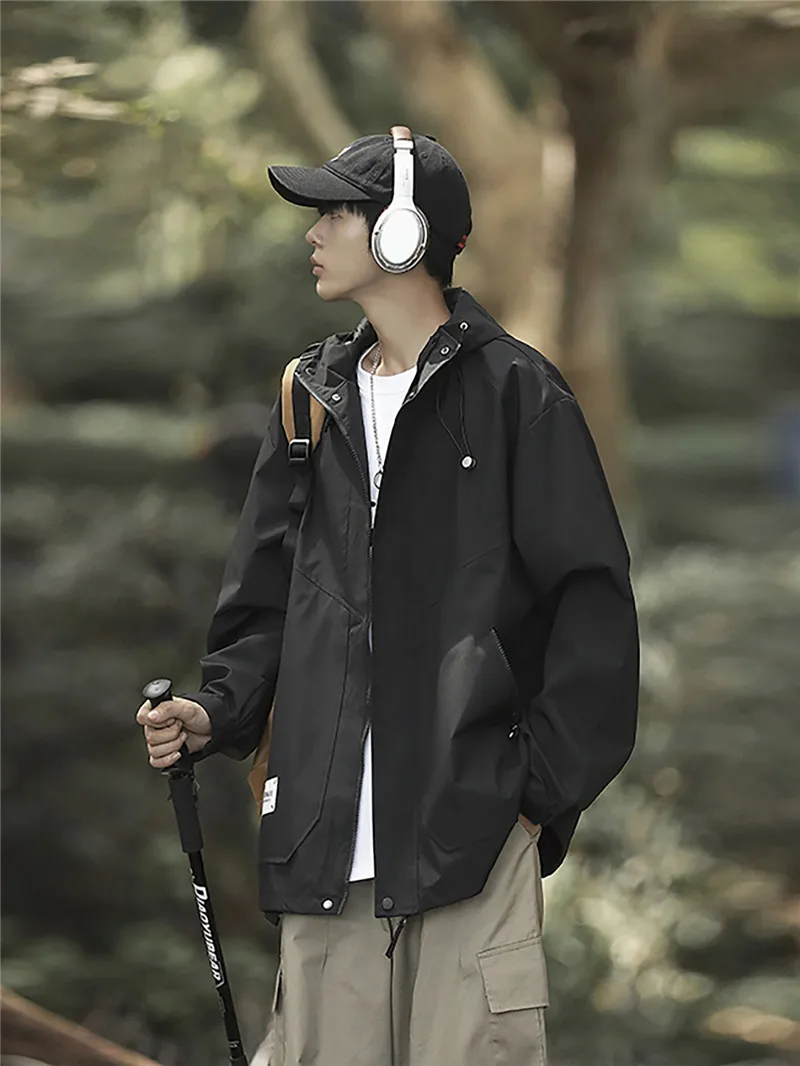 

Men's Outdoor Hiking Jaet Bla Samurai Functional Soft ell Windbreaker Autumn Winter Durable Polyester Nylon Cosite F...