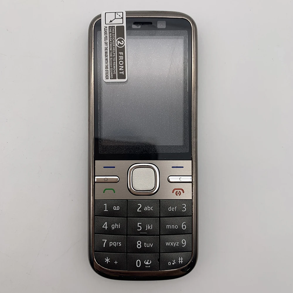 Original Bluetooth Altifalante Celular, Desbloqueado C5-00i, Câmera 5MP, Russo, Árabe, Hebraico Teclado, Feito na Suécia, Frete Grátis