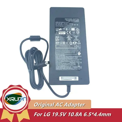 오리지널 LG 34WP88C-B 27UP850-W 27 인치 4k LED 모니터 전원 공급 장치, ACC-LATP1 EAY65068604 EAY65068601 19.5V 10.8A AC 어댑터 OEM