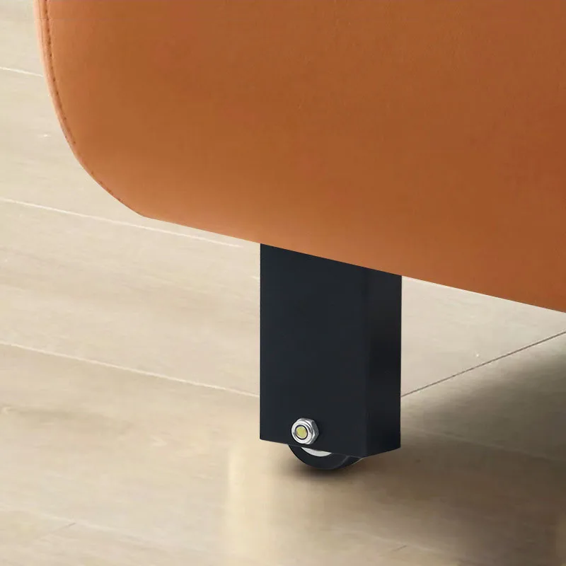 4Pcs Steel Furniture Feet 10CM with Wheels Movable Legs for Sofa TV Cabinet Coffee Table Desk