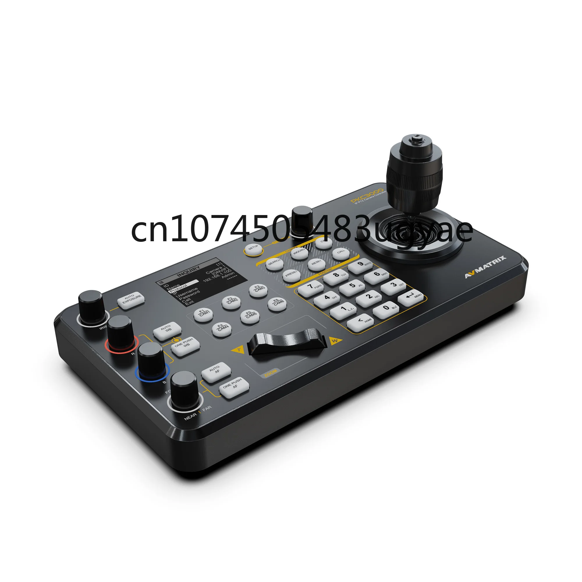 

PKC3000 4D 2.2-inch LCD Display Professional IP Pan Tilt Keyboard Controller and Serial Pan Tilt Camera Joystick Controller