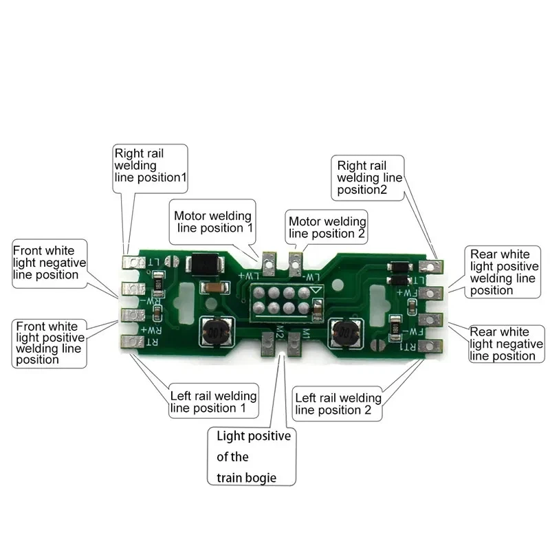 1/87 HO Scale Train Model Circuit Board IC Accessories General Purpose Modified PCB Board Train Model Parts