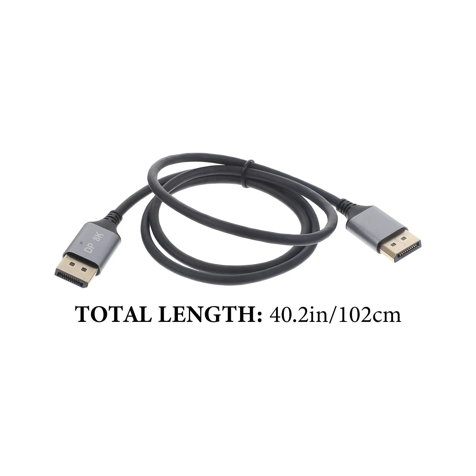 Cabo de porta de exibição 1m macho para macho 8k 60hz transmissão estável de alta definição para monitor pc gpu cabo de porta de exibição