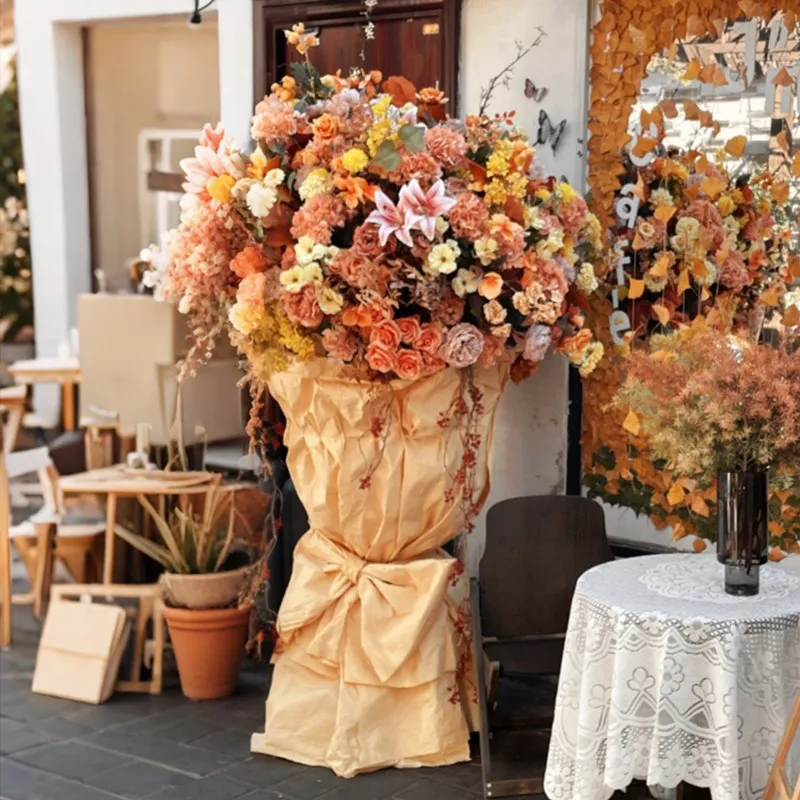 LMM large bouquet simulation flower art custom window large flower ornament photo clock in props
