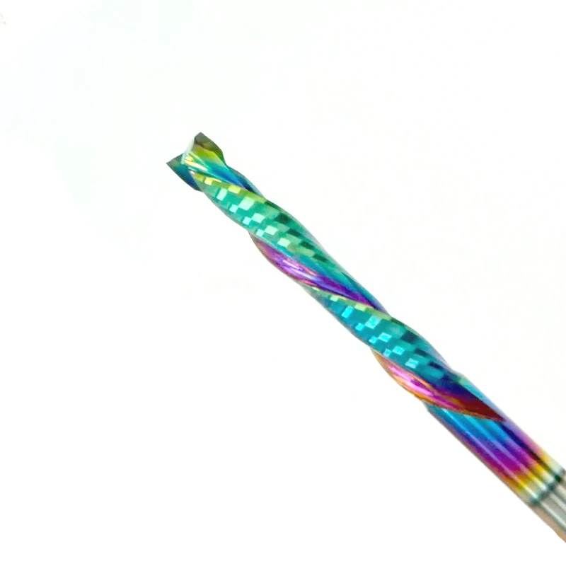 1PCS woodwork milling cutter UP & DOWN Cut 2 Flutes Spiral Carbide Milling Tool CNC Router Compression Wood End Mill Cutter Bits