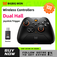 BIGBIG Won Gale Wireless Bluetooth Gaming Controllers for Switch Gamepad Double Hall Effect Trigger for PC/iOS/Android