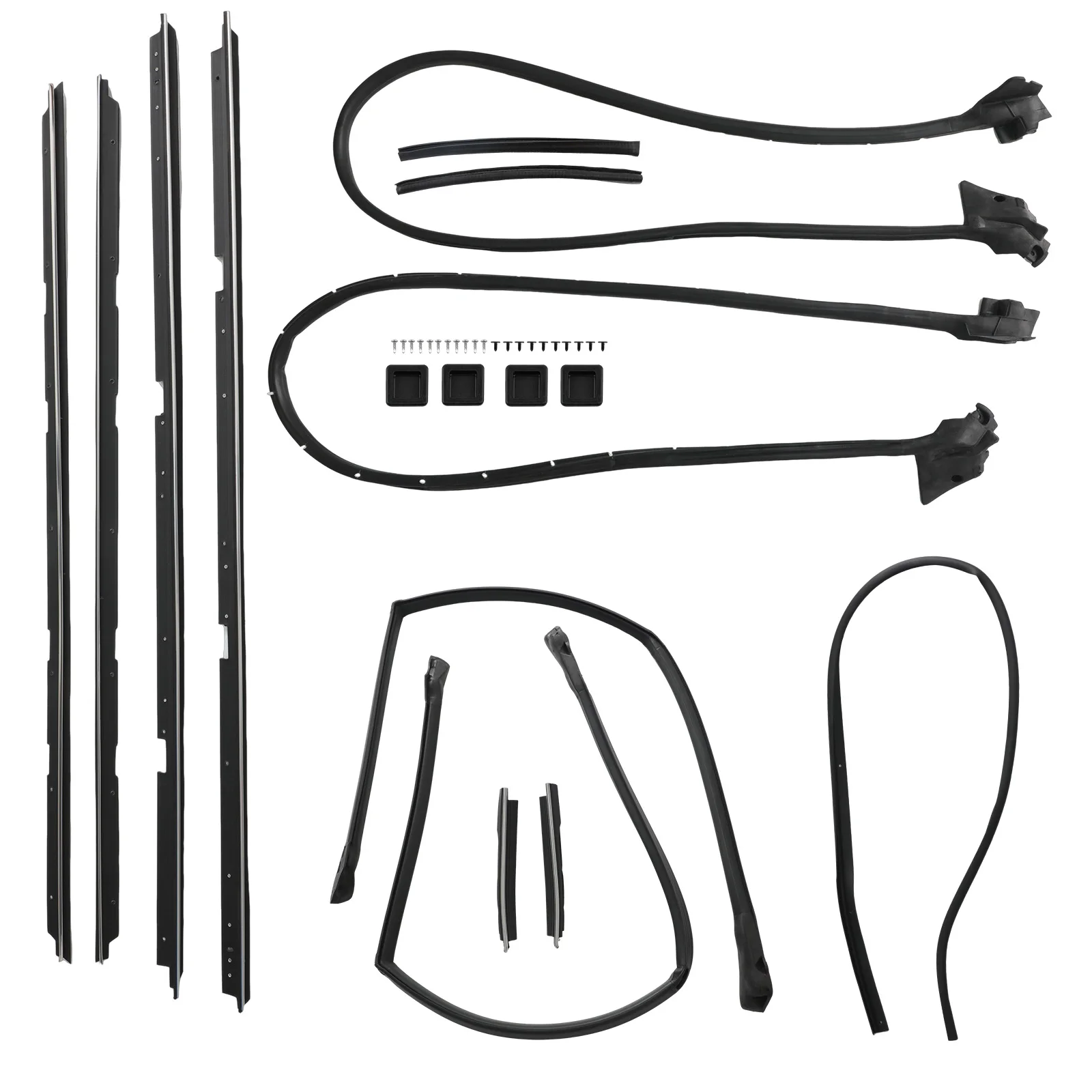 

17x Complete Door Tailgate Weatherstripping Seal for Chevrolet El Camino 78 -87