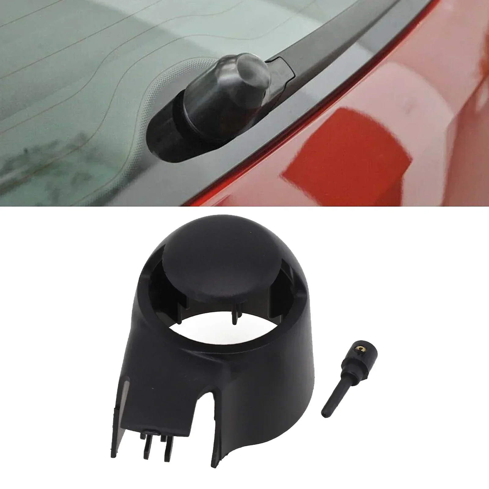 Car Rear Wiper Cover Cap Nozzle For B7 For Golf For Skoda For Touran OEM 6Q6955435D Washer Nozzle Jet Cover Cap Accessories