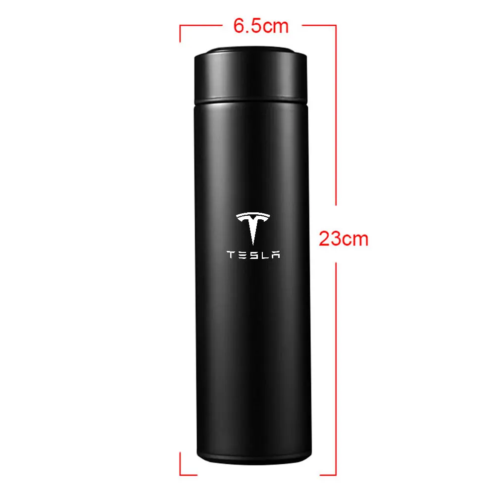 1pc Thermos Bottle Smart Cup With Temperature Display 304 Stainless Steel Vacuum Insulated Intelligent Cup For tesla model 3 Y S