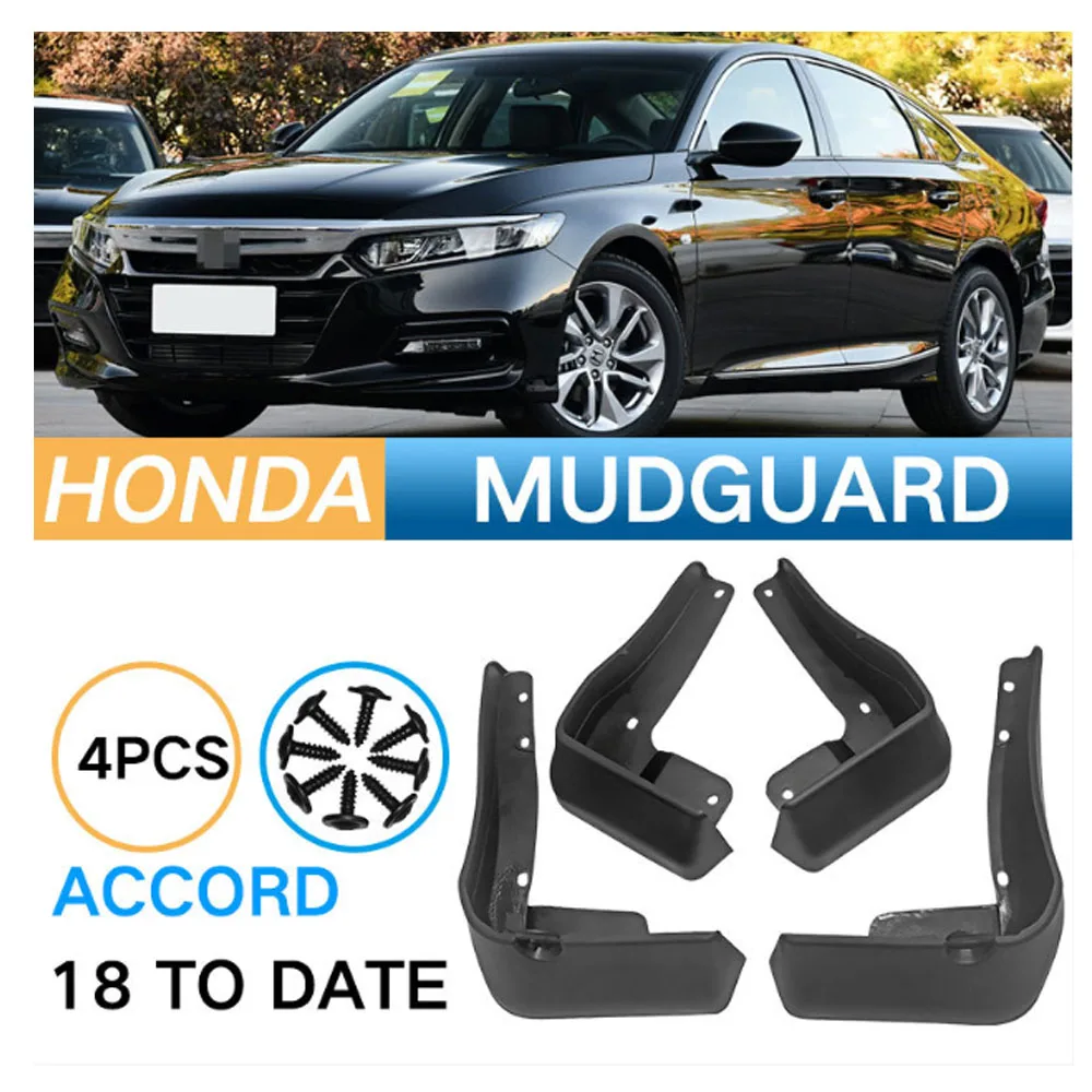 

For Honda Accord 10th Gen 2018 2019 2020 2021 2022 MudFlap Splash Guards Flap Mudguards Fender Front Rear Wheel Car Accessories