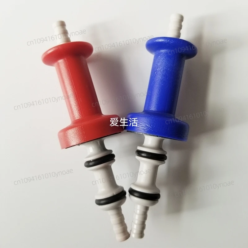 

old 8 series AB liquid red and blue suction rod connector handle handle original disassembly hemodialysis machine accessories