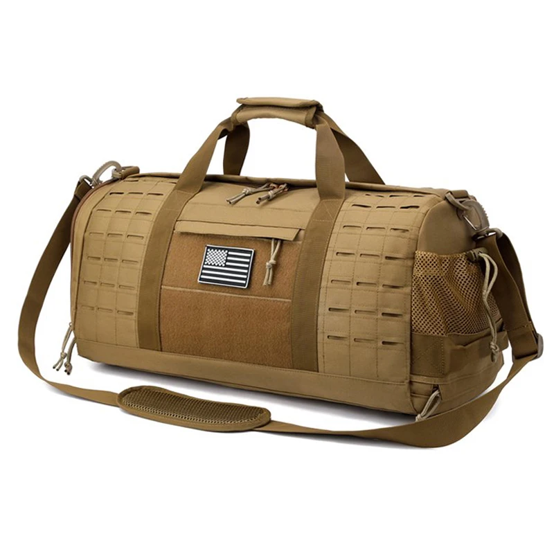 

Fitness Bag Tactical Travel Duffel Bag Men Sport Gym Training Crossbody Bag with Shoe Compartments Outdoor Weekender Handbags