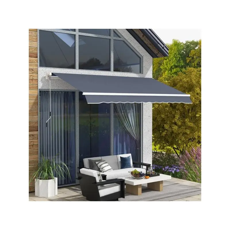 

Window Awning Outdoor Shelter Canopy Cover Protection Retractable Shade Awning for Patio Deck Garden