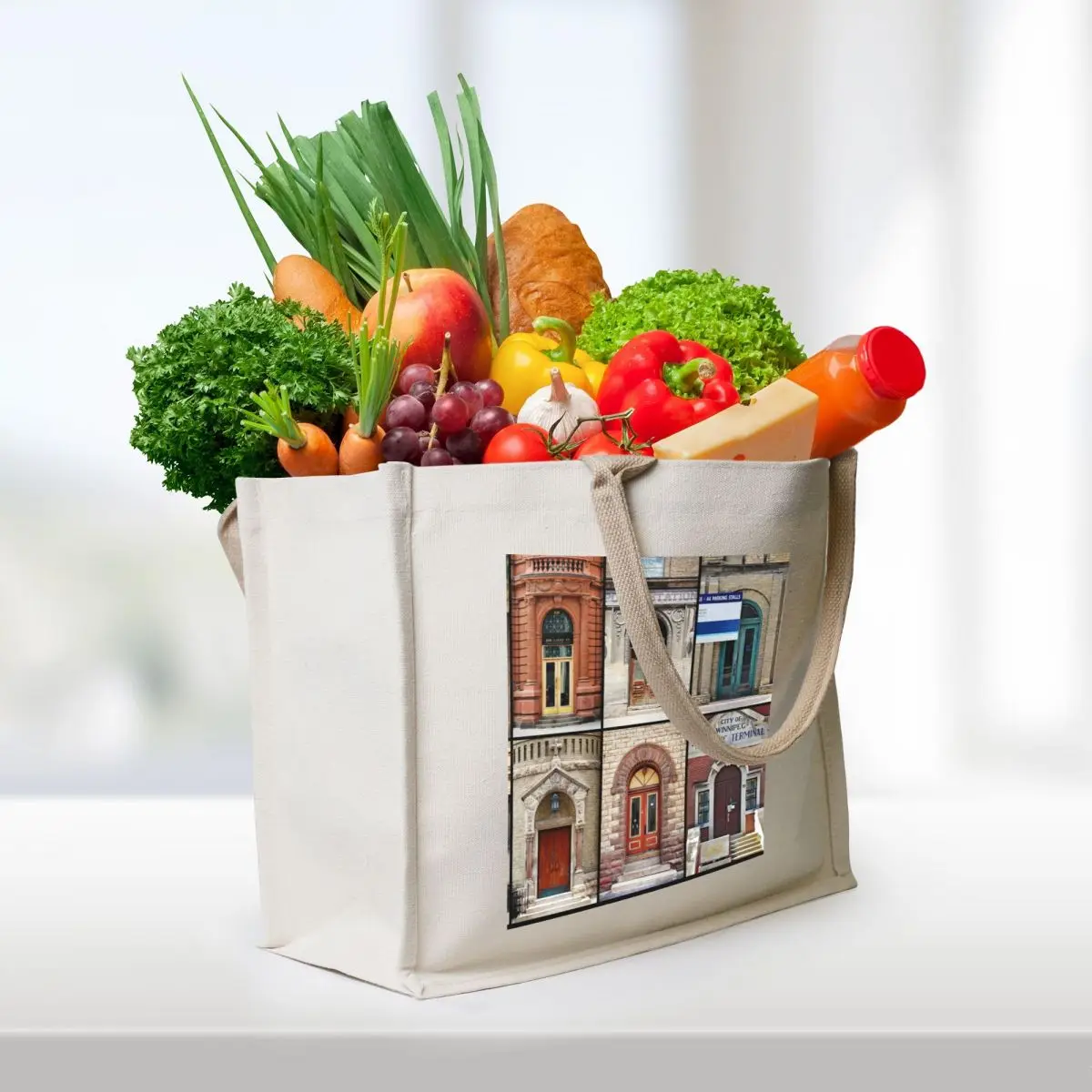 Doors of Winnipeg Tote Bag Canvas stote bag shopping bag sacs de shopping female