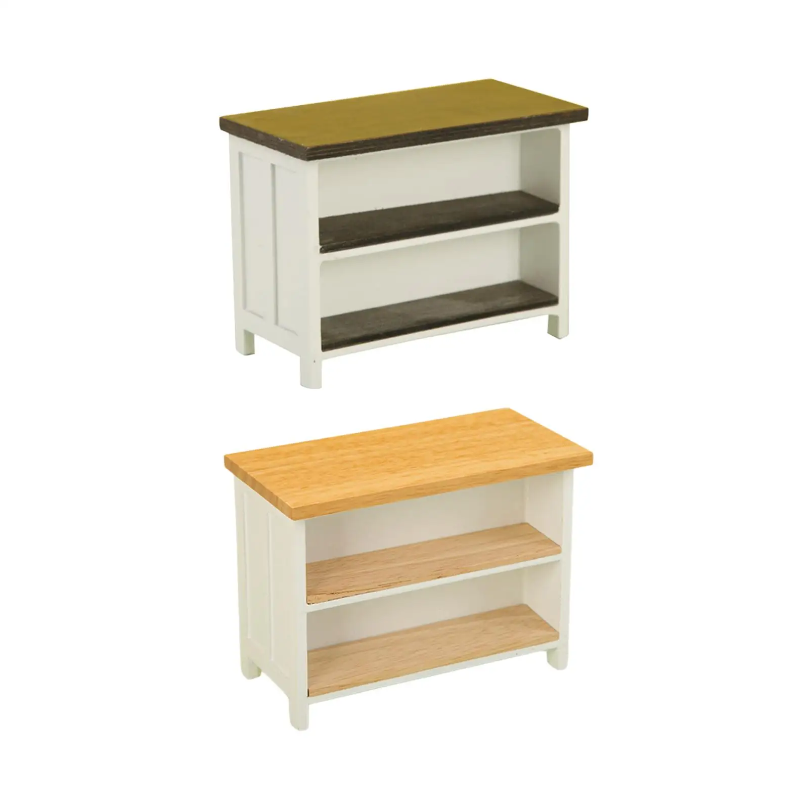 Mini-Studientisch, Puppenhaus-Holztisch, Puppenhausmöbel, 1:12 Miniatur-Schreibtisch für Wohnzimmer, Puppenhaus, Foto-Requisiten