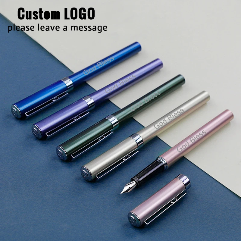 

3pcsHigh Quality Metal Pens Engraving Logo Business Gift Advertising Office Signature Pen School Student Writing Stationery