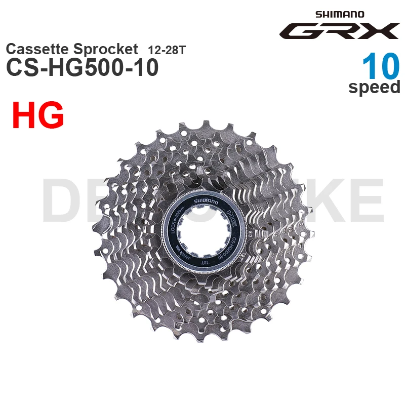 SHIMANO GRX Cassette Sprocket CS-HG500-10 10-Speed - HYPERGLIDE -11-42T, 11-34T 11-32T 11-25T 12-28T Original