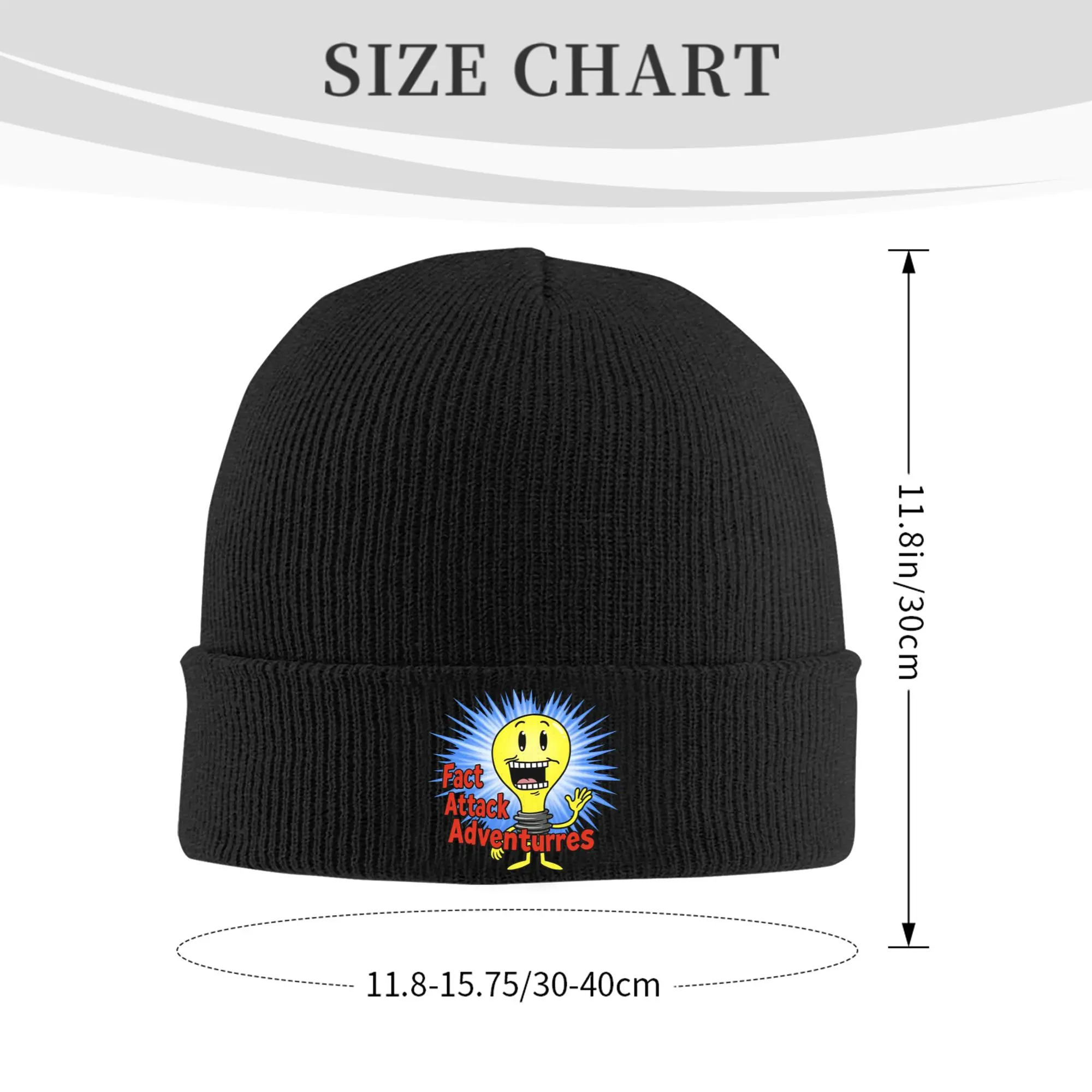Fact Attack Adventures Lighty Rib Knit Cuffed Beanie For Men Women  Winter Warm Knit Skullies Beanie Cap