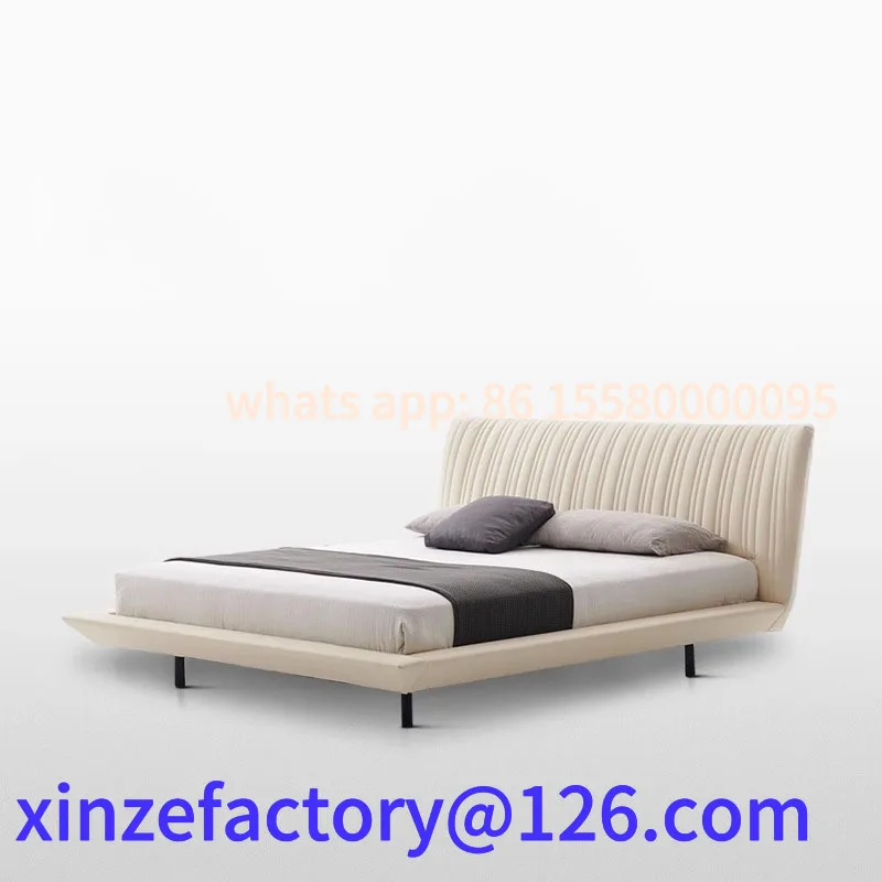 

Customizable Cream Style Modern Simple Freehand Space Bed