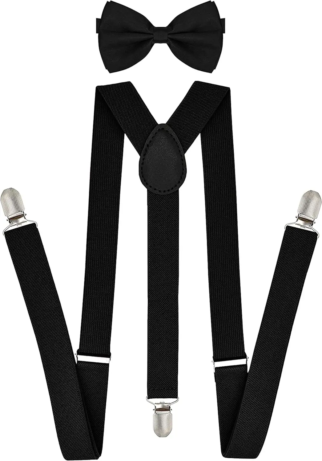 

Men's Suspenders & Bow Tie Set – Adjustable Y-Back for Wedding & Formal Wear