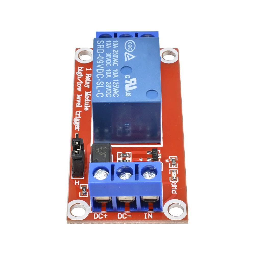 1 Channel 5V 9V 12V 24V Relay Module Board Shield With Optocoupler 12V Relay Module Support High and Low Level Trigger