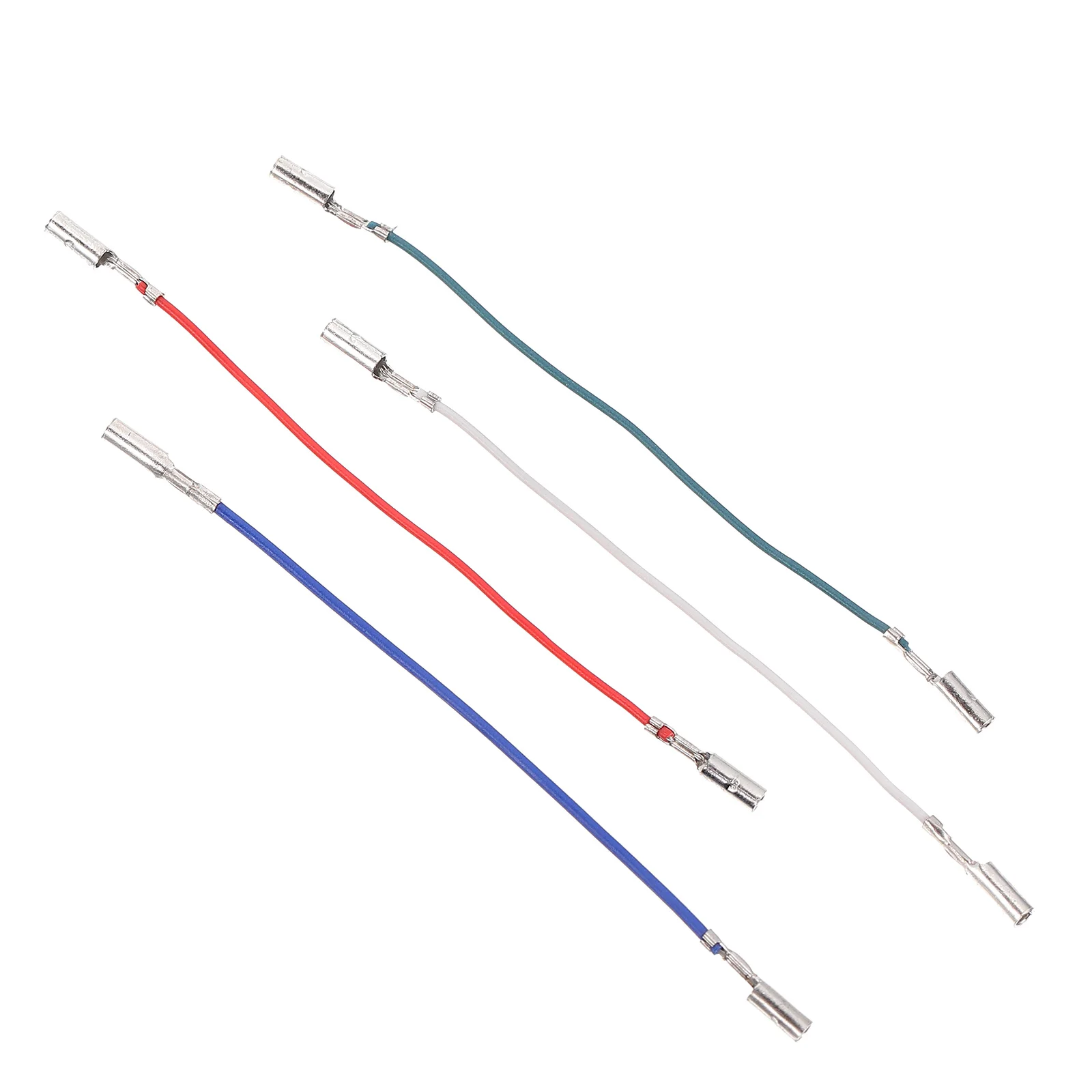 

4pcs Phono Lead Wires Durable Plastic Record Player Accessories Convenient Installation Suitable Devices Storage Saving Space