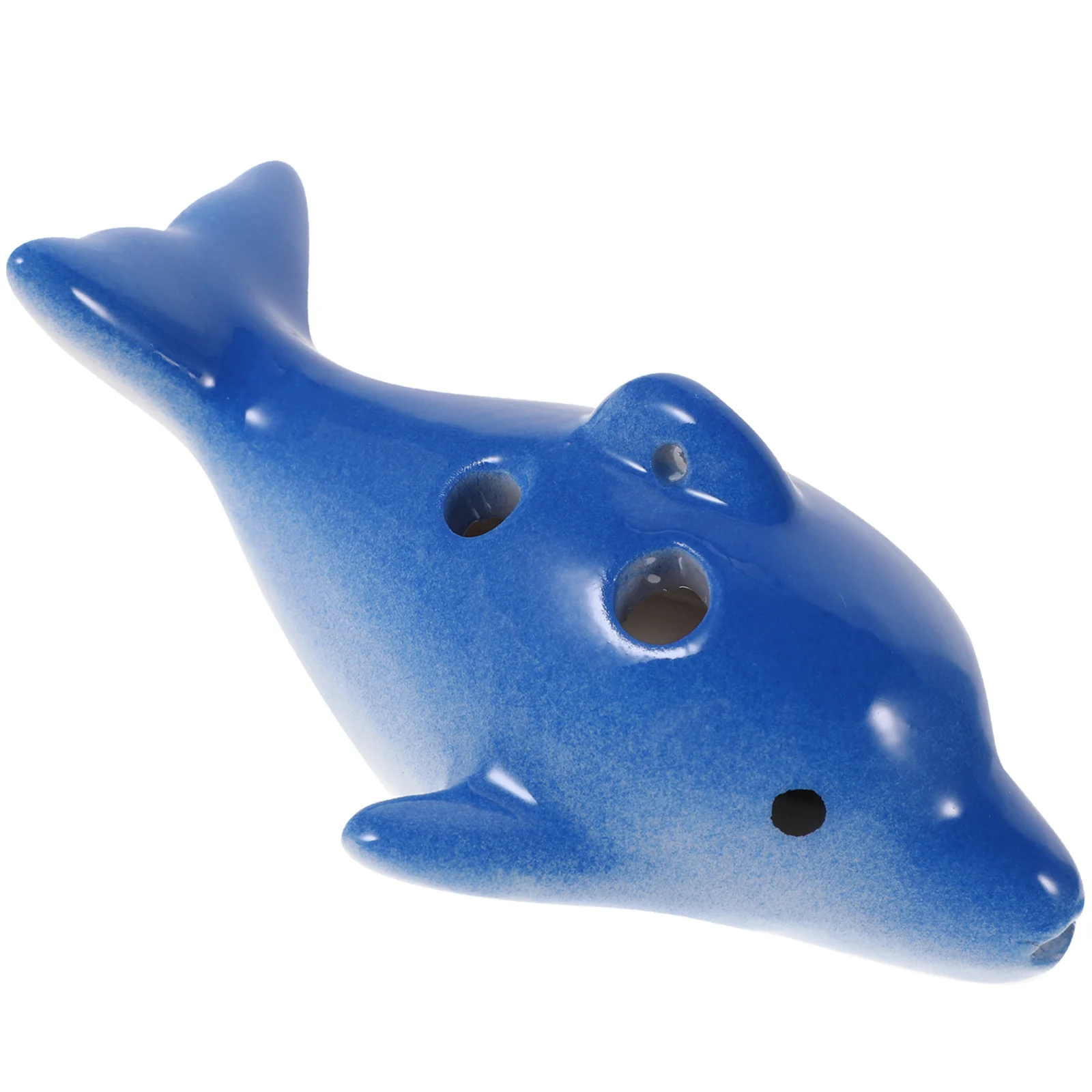 

Ergonomic Dolphin-Shaped Ocarina 6-Hole Ceramic Wind Instrument for Kids Lightweight Compact Design Enhances Music Learning
