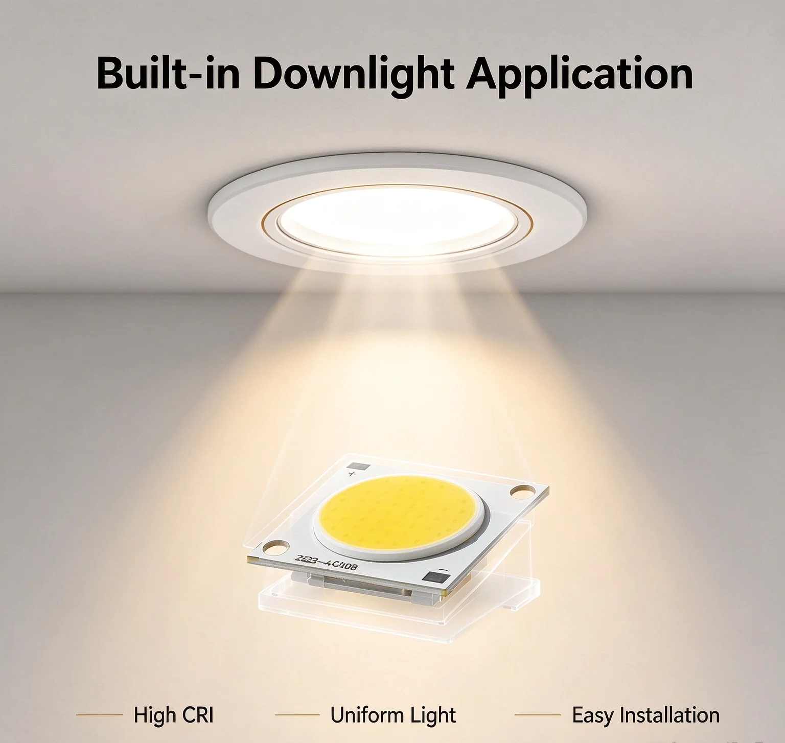1-5pcs DC12V 20W LED COB Light 2000LM High Power Chip Diode 14V 28mm Square 2823 Bulb1600mA Light Source 100LM/W Cold Warm White