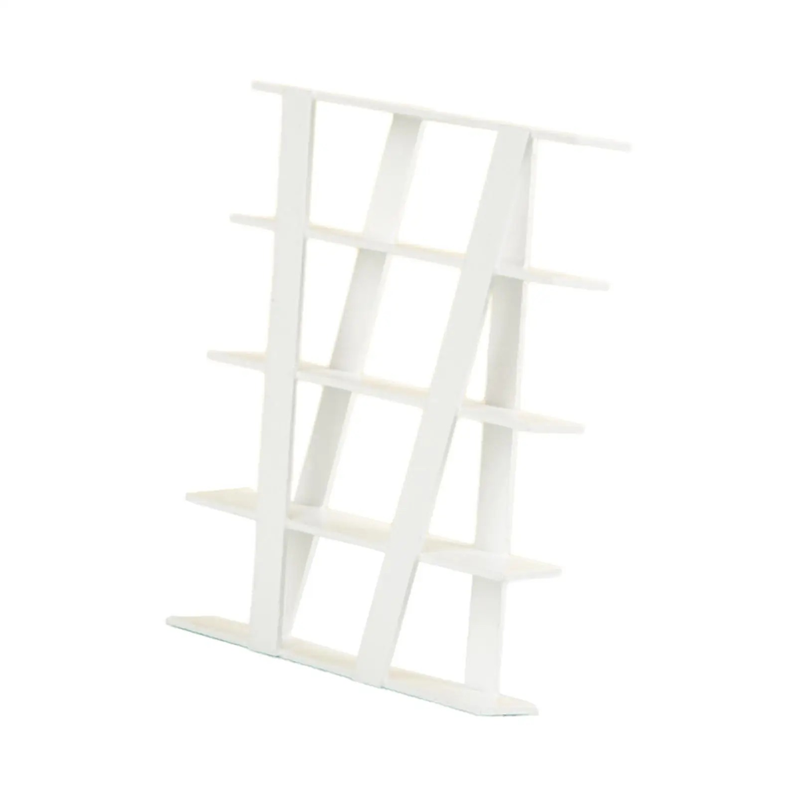 رف خشبي 1:12 بيت الدمية لعبة التظاهر المصغرة رف عرض الخشب أرفف التخزين