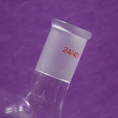 1000ml,2 Neck,24/40,Round Bottom Flask,1L,Double Necks,Laboratory Boiling Bottle