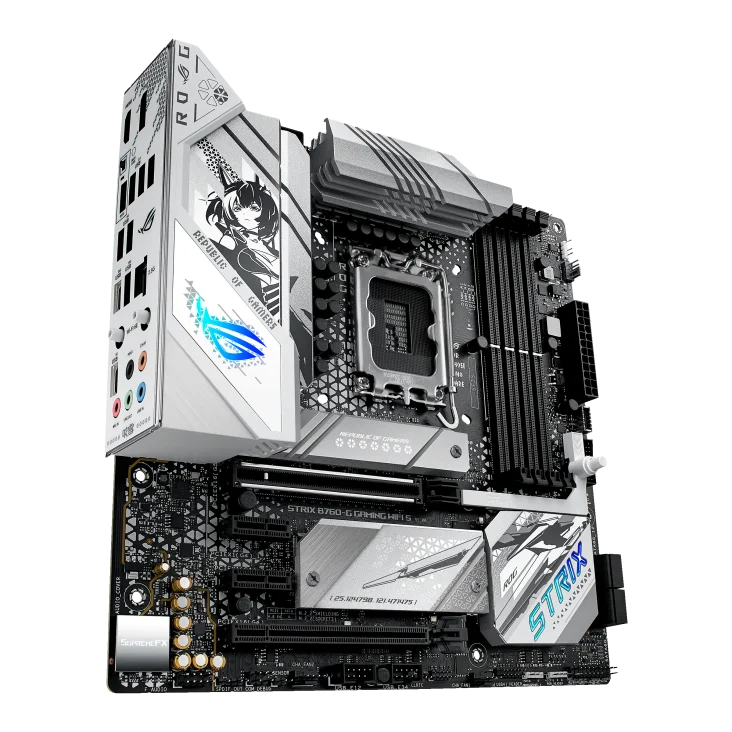 ROG STRIX B760-G GAMING WIFI S Motherboard Small Blow Snow PCIE