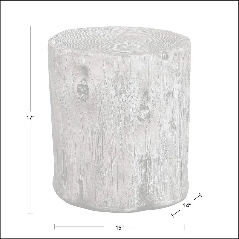 Outdoor Side Table, Wooden Circular Side Table, Suitable for Balconies, Indoor Beautiful Table Suitable for Various Scenarios