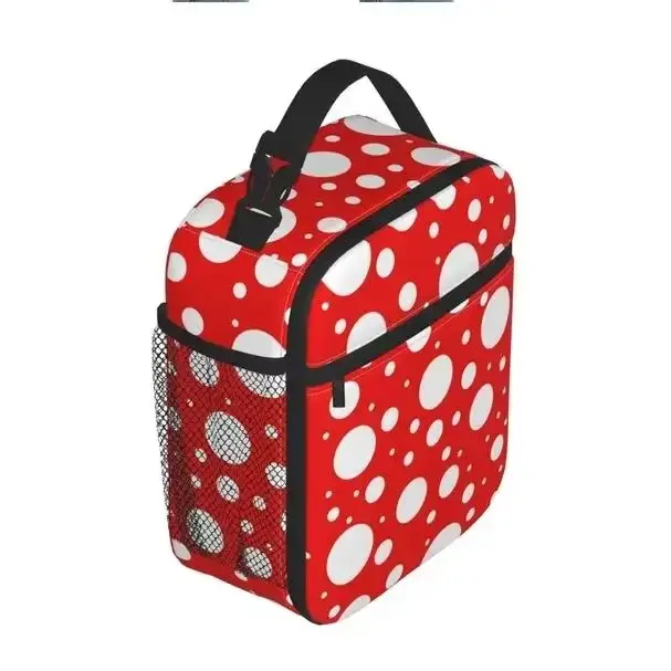 

Japanese Artist Yayoi Kusama Inspired Dots Merch Abstract Food Box Causal Thermal Cooler Bento Box