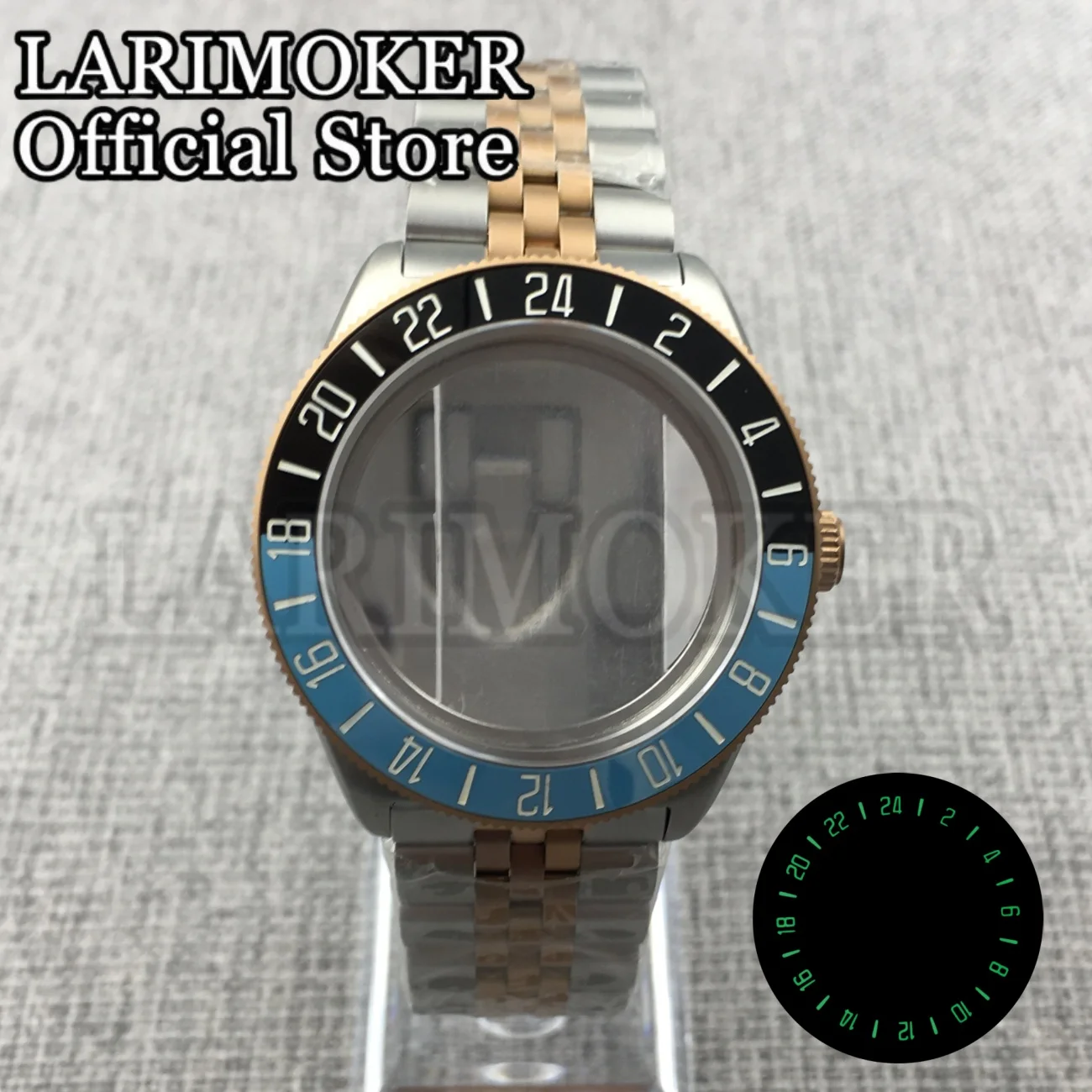 40mm Domed Sapphire Glass Tactical Frog FX-Diving Case Luminous Bezel Stainless Steel Strap Fit NH34 NH35 NH36 ETA2824 PT5000