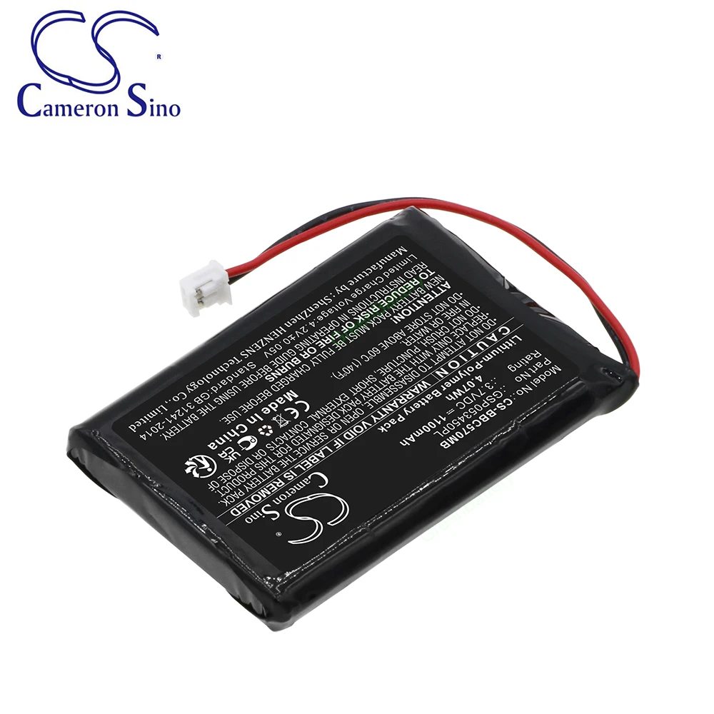 Cameron Sino GSP053450PL BabyPhone Li-Polymer 1100mAh/3.7V Battery Babyalarm for BC-5700D Neonate BC-5700D 4.07Wh